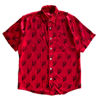 2015 CYN 1:1 SATIN DEVIL BUTTON UP SHIRT